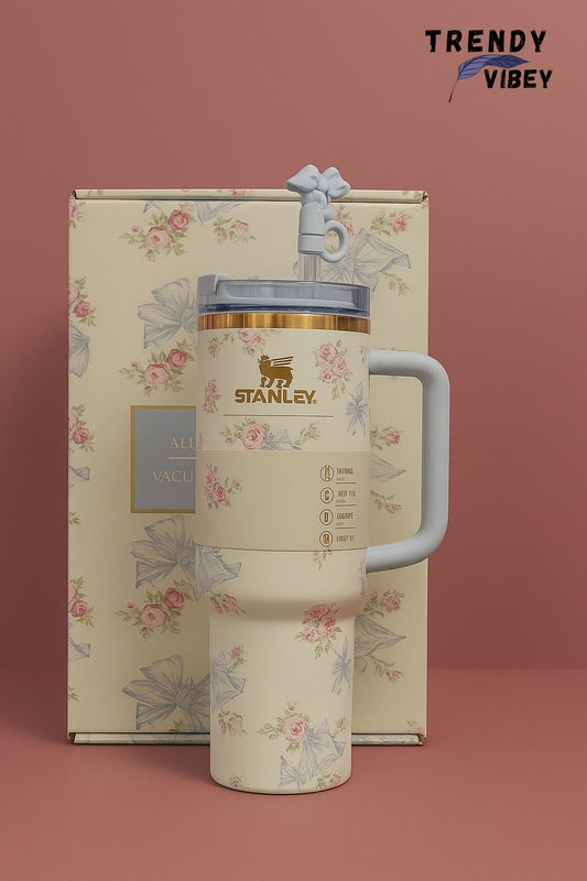Vintage Rose Stanley Tumbler – 40oz